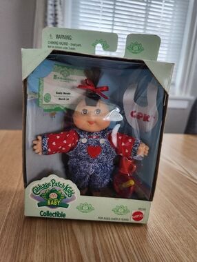 Vintage 1990s Mattel Cabbage Patch Kids Baby Collectible-Keely Maude, New In Box